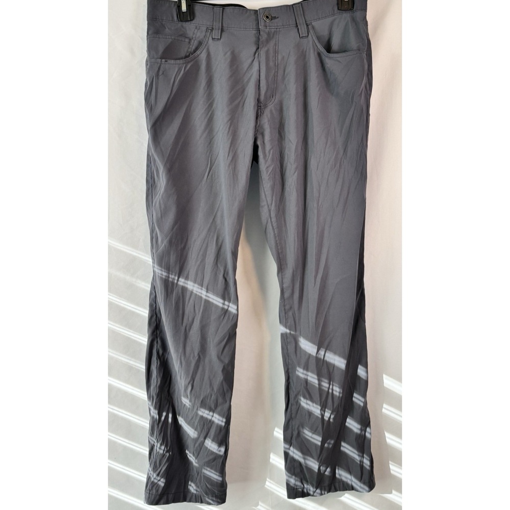 Eddie Bauer Pants Men's Sz 34x30 Gray Performance Stretch‎ Hiking Outdoorsy Golf